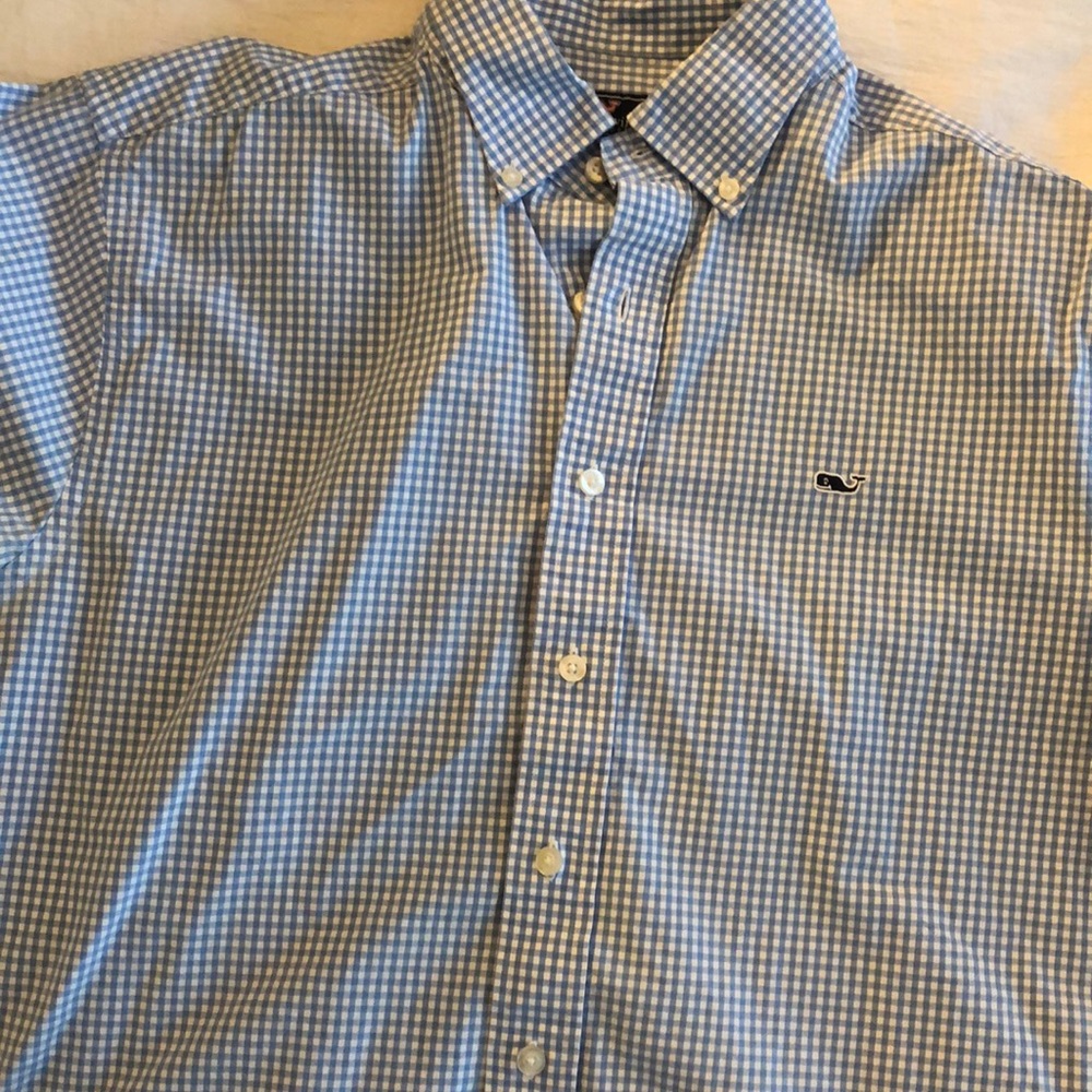 Light blue vineyard vines button down